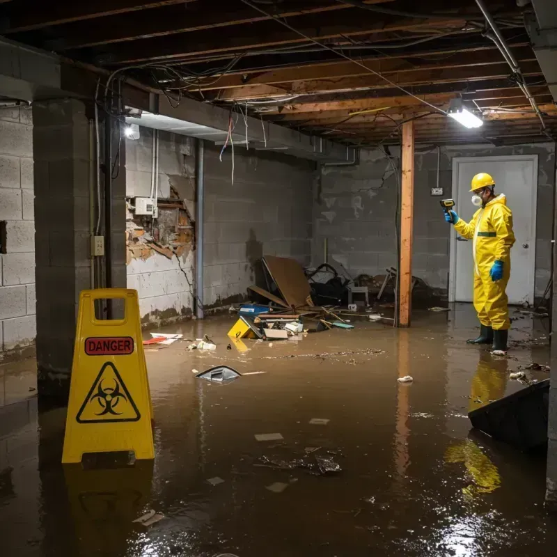 Flooded Basement Electrical Hazard in Girard, PA Property